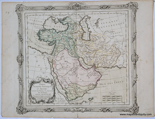 Genuine-Antique-Map-Perse-Turquie-Asiatique-et-Arabie-Suivant-les-Relations-les-plus-exactes-1766-Brion-de-la-Tour-Maps-Of-Antiquity