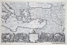 Load image into Gallery viewer, Antique-Uncolored-Map-Greece-and-Turkey-Travels-of-st-paul-De-Beschryvingh-van-de-Reysen-Pauli-en-Van-Andere-Apostelen-Turkey-&amp;-The-Mediterranean--1682-Stoopendaal-Maps-Of-Antiquity
