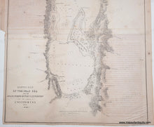Load image into Gallery viewer, 1849 - Sketch Map of the Dead Sea from the Observations of the U.S. Expedition Under the Command of Lt. W.F. Lynch, U.S.N. 1848 - Genuine Antique Map
