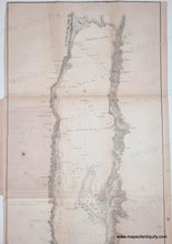 Load image into Gallery viewer, 1849 - Sketch Map of the Dead Sea from the Observations of the U.S. Expedition Under the Command of Lt. W.F. Lynch, U.S.N. 1848 - Genuine Antique Map
