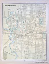 Load image into Gallery viewer, Antique-Printed-Color-Map-Indianapolis-verso:-Map-of-The-City-of-Saginaw-Michigan-North-America-Midwest-1900-Cram-Maps-Of-Antiquity
