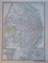 Load image into Gallery viewer, 1900 - Map Of Chicago Showing The Main Portion City Antique Genuine Printed-Color
