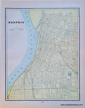Load image into Gallery viewer, MWE287-Antique-Map-United-States-US-Nashville-Tennessee-Memphis-Cram-1900

