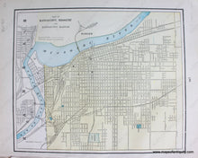 Load image into Gallery viewer, Antique-Map-City-Kansas-City-Missouri-Detroit-Michigan-Cities-Home-Library-and-Supply-Association-Pacific-Coast-1892-1890s-1800s-Late-19th-Century-Maps-of-Antiquity-
