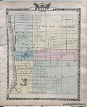 Load image into Gallery viewer, Antique-Hand-Colored-Map-Quincy-Illinois;-verso:-Pike-County-Illinois-1876-Warner-&amp;-Beers-/-Union-Atlas-Co.-Midwest-1800s-19th-century-Maps-of-Antiquity
