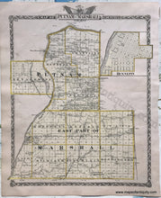 Load image into Gallery viewer, 1876 - Rockford Sterling And Rock Falls Illinois; Verso: Putnam East Part Of Marshall Counties
