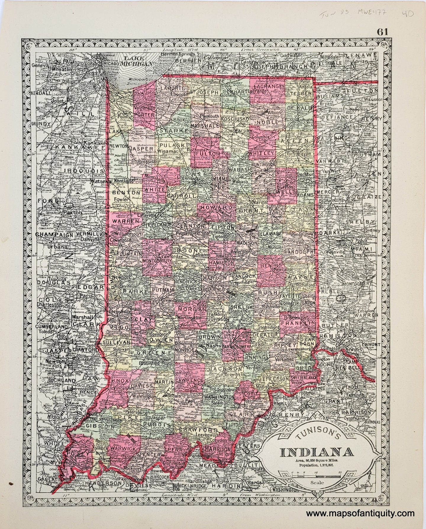 MWE477-Antique-Map-Tunisons-Indiana-verso-Tunisons-Michigan-United-States-1888-Tunison-Maps-Of-Antiquity-1800s-19th-century