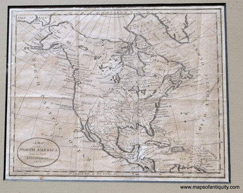 NAM054FR-Antique-Map-North-America-latest-discoveries-1800-Thomas-Andrews-Morse-Maps-Of-Antiquity