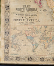 Load image into Gallery viewer, 1853 - New Map of North America - Antique Map
