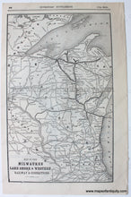 Load image into Gallery viewer, 1889 - Map Of The Mexican National Railroad And Its Connections Verso: Milwaukee Lake Shore &amp;
