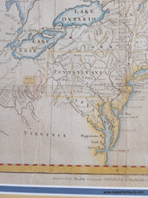 Load image into Gallery viewer, Antique-hand-colored-framed-Map-A-Map-of-the-Northern-&amp;-Middle-States;-Comprehending-the-Western-Territory-&amp;-the-British-Dominions-in-north-America.-From-the-Best-Authorities.-North-America--1792-Morse-Maps-Of-Antiquity-1800s-19th-century
