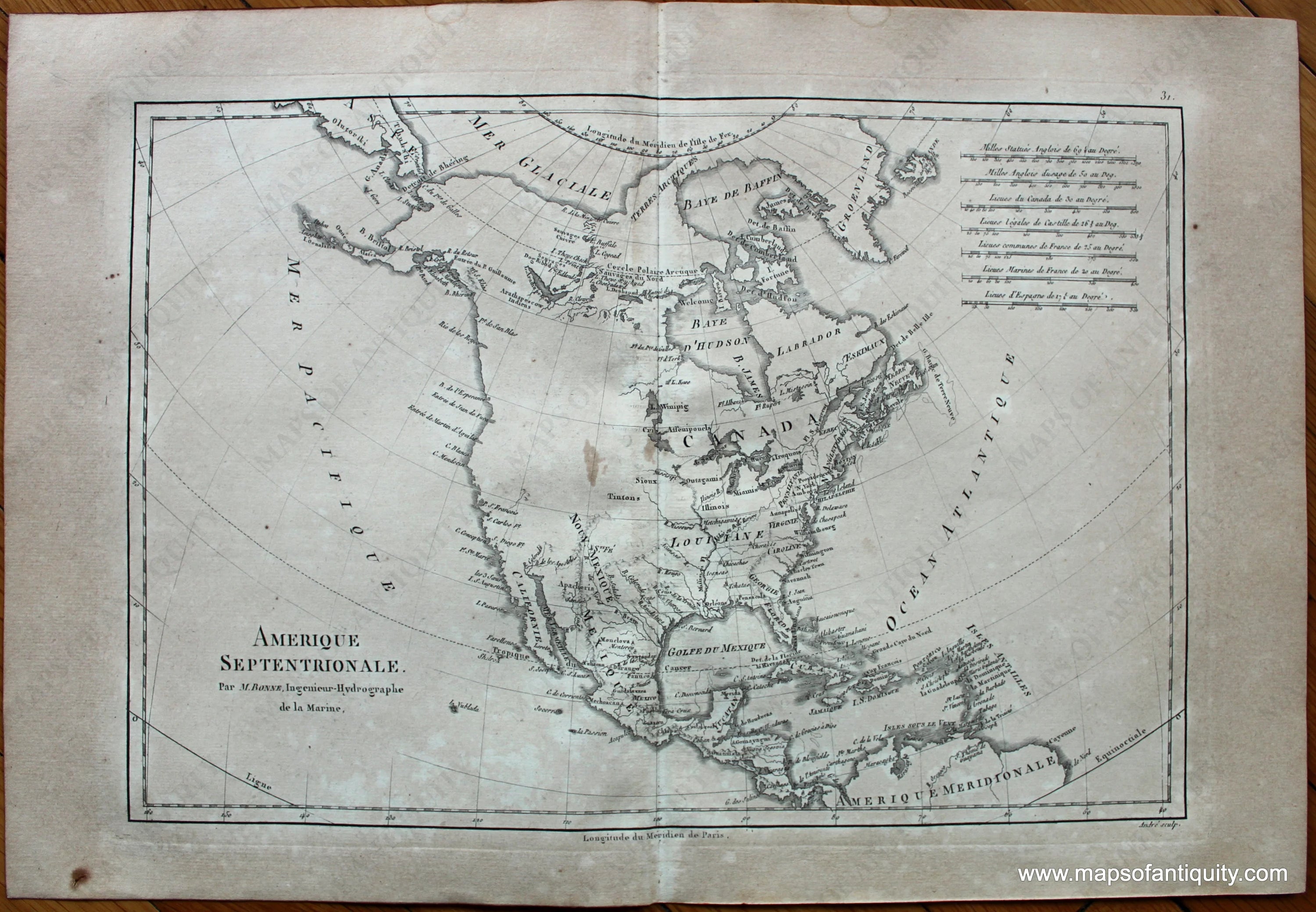 1787 - Amerique Septentrionale - Antique Map – Maps of Antiquity