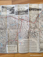 Load image into Gallery viewer, 1927 - Triangle Tour of British Columbia including Jasper National Park, Mount Robson Park, Canadian Rockies and the Scenic Seas of the North Pacific Coast / Map of Alaska and the Yukon - Antique Map
