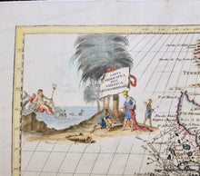 Load image into Gallery viewer, 1750 circa - Early North America - Carta Geografica delle America Settentrionale - Genuine Antique Map
