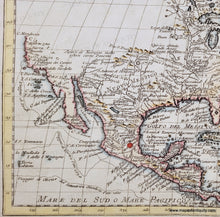 Load image into Gallery viewer, 1750 circa - Early North America - Carta Geografica delle America Settentrionale - Genuine Antique Map
