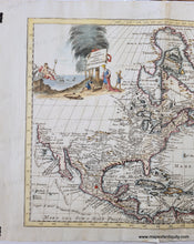 Load image into Gallery viewer, 1750 circa - Early North America - Carta Geografica delle America Settentrionale - Genuine Antique Map
