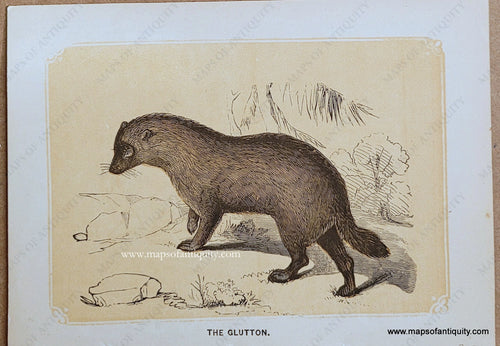 Genuine-Antique-Print-The-Glutton-1850s-Tallis-Maps-Of-Antiquity