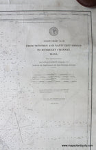 Load image into Gallery viewer, 1888/1890 - Coast Chart No. 111 From Monomoy And Nantucket Shoals To Muskeget Channel Massachusetts
