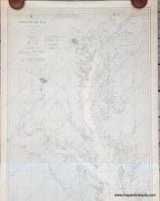 Load image into Gallery viewer, Antique-Nautical-Sailing-Chart--Chesapeake-Bay-Maryland-and-Virginia--Washington-DC-United-States-Mid-Atlantic-1907-U.S.-Coast-and-Geodetic-Survey-Maps-Of-Antiquity
