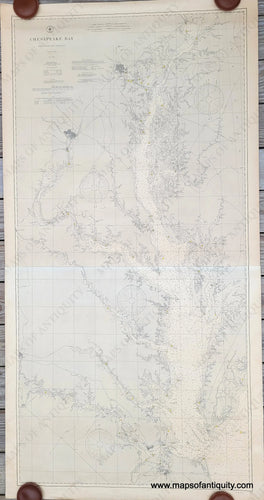 Antique-Nautical-Sailing-Chart--Chesapeake-Bay-Maryland-and-Virginia--Washington-DC-United-States-Mid-Atlantic-1907-U.S.-Coast-and-Geodetic-Survey-Maps-Of-Antiquity