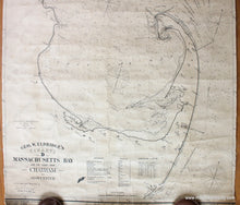 Load image into Gallery viewer, 1911 - Geo. W. Eldridge’s Chart D Massachusetts Bay And The Coast From Chatham To Gloucester
