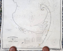 Load image into Gallery viewer, 1902 - Geo. W. Eldridge&#39;s Chart D, Massachusetts Bay and the Coast from Chatham to Gloucester - Antique Chart
