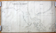 Black-and-White-Antique-Nautical-Chart-Eldridge's-Chart-No.-9-St.-Augustine-to-New-Orleans-Florida-Reefs-and-Entrance-to-Pensacola-and-Mobile-Bays-Nautical-Florida-1873-George-Eldridge-Maps-Of-Antiquity