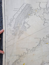 Load image into Gallery viewer, 1877 - Eldridge&#39;s Chart of Long Island Sound, Newport to New York - Antique Chart
