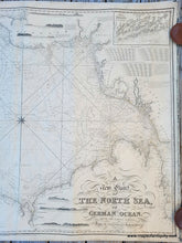 Load image into Gallery viewer, NAU145-Antique-Nautical-Chart-A-New-Chart-of-the-North-Sea--German-Ocean-Europe-General-Nautical-Charts-1840-Blachford-Maps-Of-Antiquity
