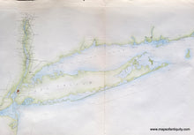 Load image into Gallery viewer, 1853 - Northeast coastline, Sketch B, Showing the progress of Section No. 2 - Antique Coast Chart
