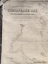 Load image into Gallery viewer, 1873 - Eldridge’s Chart Of Chesapeake Bay Antique Genuine Nautical
