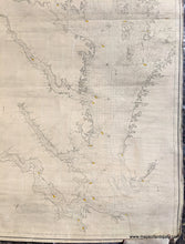 Load image into Gallery viewer, 1873 - Eldridge’s Chart Of Chesapeake Bay Antique Genuine Nautical
