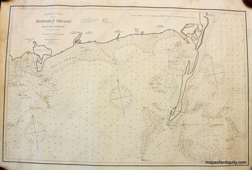 Antique-Nautical-Chart-Eldridge's-Chart-Monomoy-Shoals-and-Hyannis-Harbor-******-Nautical--1885-Eldridge-Maps-Of-Antiquity