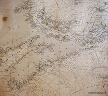 Load image into Gallery viewer, 1870 - Gulf Of St. Lawrence New Foundland Nova Scotia Antique Chart Genuine Nautical
