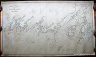 Antique-Coastal-Chart-George-W.-Eldridge's-Chart-F-from-Kennebec-River-to-Deer-Isle-United-States-Northeast-1904-George-W.-Eldridge-Maps-Of-Antiquity