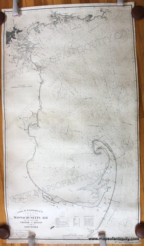 Antique-Nautical-Chart-Geo.-W.-Eldridge's-Chart-D-Massachusetts-Bay-and-the-Coast-from-Chatham-to-Gloucester-1895-George-W.-Eldridge-Massachusetts-Charts-1800s-19th-century-Maps-of-Antiquity