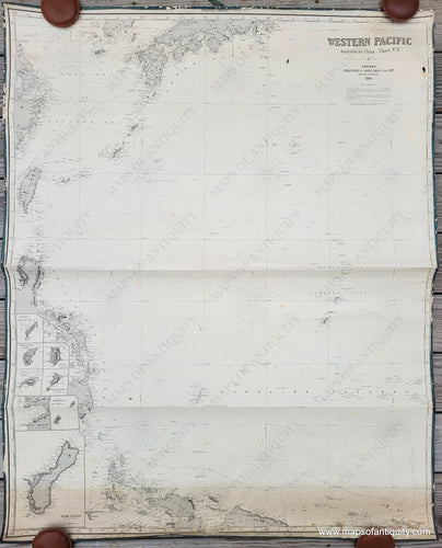 Genuine-Antique-Nautical-Chart-Western-Pacific---Indonesia-Philippines-China-Japan-Chart-No-3-1864-Imray--Son-Maps-Of-Antiquity