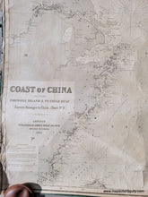Load image into Gallery viewer, Genuine-Antique-Chart-Coast-of-China-between-Formosa-Island-Pe-Chi-Li-Gulf-Eastern-Passages-to-China-No-8-1863-Imray-Maps-Of-Antiquity
