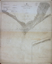 Load image into Gallery viewer, Genuine-Antique-Nautical-Chart-Old-Topsail-Inlet-to-Shallotte-Inlet-including-Cape-Fear--1911-U-S-Coast-and-Geodetic-Survey---Maps-Of-Antiquity
