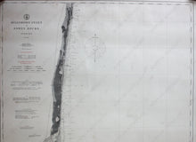 Load image into Gallery viewer, 1887/1904 - Florida Hillsboro Inlet To Fowey Rocks Antique Chart Genuine Nautical
