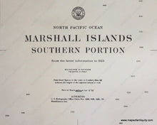 Load image into Gallery viewer, Genuine-Antique-Nautical-Chart-Marshall-Islands-Southern-Portion--1923-1968--U-S-Navy-Oceanograhic-Office--Maps-Of-Antiquity
