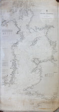 Load image into Gallery viewer, Genuine-Antique-Nautical-Chart-The-Irish-Channel--1847-J-&amp;-C-Walker--Maps-Of-Antiquity
