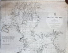 Load image into Gallery viewer, 1847 - The Irish Channel  - Antique Chart
