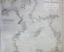 Load image into Gallery viewer, 1847 - The Irish Channel  - Antique Chart
