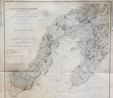Load image into Gallery viewer, 1889 - Gloucester Harbor - Antique Chart
