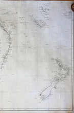 Load image into Gallery viewer, 1844 - Australia from Long. of 90&#39; - Antique Chart
