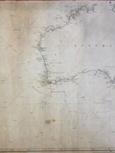 Load image into Gallery viewer, 1844 - Australia From Long. Of 90’ Antique Chart Genuine Nautical
