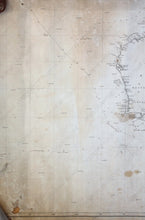 Load image into Gallery viewer, 1844 - Australia From Long. Of 90’ Antique Chart Genuine Nautical
