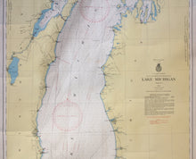 Load image into Gallery viewer, 1950 - Lake Michigan  - Antique Chart
