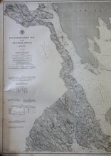 Load image into Gallery viewer, Genuine-Antique-Nautical-Chart-Passamaquoddy-Bay-and-St-Croix-River--1895-U-S-Coast-and-Geodetic-Survey--Maps-Of-Antiquity
